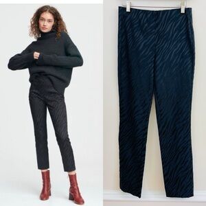 Rag and Bone Simone Italian Jacquard Zebra Print Pants, EUC